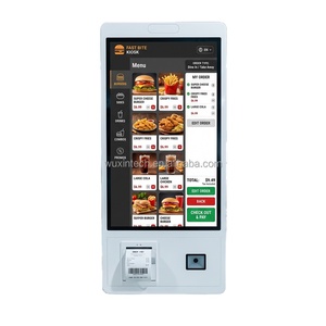 Kiosque <span class=keywords><strong>de</strong></span> paiement WUXIN 27/32 pouces, Android/Win, tactile, libre-service, pour la commande dans les restaurants, systèmes POS, machines avec lecteur <span class=keywords><strong>de</strong></span> code QR - Product Image 1
