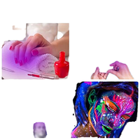 UV-LED-Licht, kleines UV-Licht für Gel-Nägel USB-Eingang UV-Lampe Blitzlicht mit Leuchten und Schwanenhals-Mini-Nagel lampe