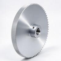 Pulley Timing Aluminium Baja Kustom HTD3M 5M 8M GT2 AT5 AT10 untuk Sabuk Sinkron pada Mesin Otomasi CNC