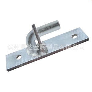 Bisagra de puerta de hierro galvanizado en zinc negro para montaje en pared, apertura de 180 grados, para puerta de granja, valla de madera, uso industrial - Product Image 4