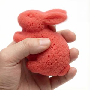 Éponge magique en forme d'animal, inspirée du lapin, fabriquée en usine OEM, éponge en mousse souple à rebond, éponge de nettoyage en mousse. - Product Image 1