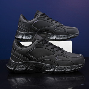 Nuove scarpe basse grandi taglie grandi 48 leggere in pelle nera per gli uomini zapatos de hombre casual stile da passeggio - Product Image 3