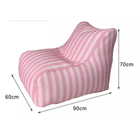 Fauteuil pouf portable de plage, siège individuel, imperméable, résistant à l'huile, en tissu Oxford, rembourrage en éponge, taille personnalisée