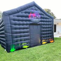 Lumière Led Pvc Night Club Party Tente Noir Gonflable Discothèque bar