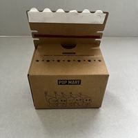Boîte d'emballage personnalisée en carton ondulé avec bande de déchirement et fermeture éclair pour expédition