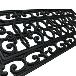 Alfombra de Entrada Moderna Luebo de PVC, Resistente a la Corrosión, Delgada, Antideslizante, Rectangular, con Diseño de Animales y Patrón de Rompecabezas - Product Image 3