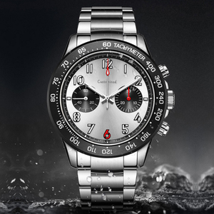 Montre mécanique pour homme avec cadran Panda Eye de 44 mm, chronographe - Product Image 6