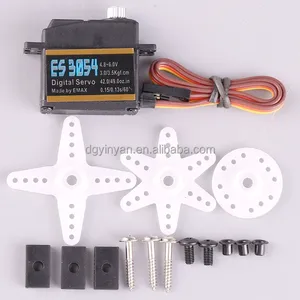 Servo Digital RC Oficial EMAX ES3054 de 17g con Engranaje Metálico, 3.5kg, 0.13s, 23T para Avión, Helicóptero, Robot, Barco RC - Product Image 6