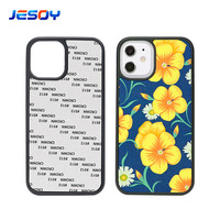 Casing Karet Produksi Kustom Logo Desain Cetak Penutup Belakang Telepon Seluler Sublimasi Kosong 2D untuk Iphone 12 11