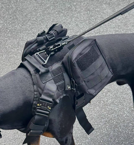 Arnés de Adiestramiento para Perros de Alta Calidad, Ajustable, de Nailon, Arnés Táctico para Perros con Bolsa para Excrementos para Perros Grandes - Product Image 3