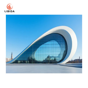 Stile europeo moderno edificio con doppi vetri di vetro facciata in lega di alluminio <span class=keywords><strong>bastone</strong></span> tenda pareti sistema <span class=keywords><strong>per</strong></span> ufficio Hotel esterno - Product Image 5