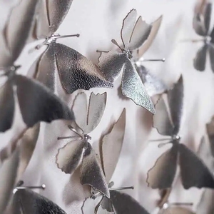 Decoración del hogar 3D Arte de medios mixtos Mariposas de <span class=keywords><strong>cuero</strong></span> Obra DE ARTE Pinturas modernas y artes de pared Mariposa - Product Image 4