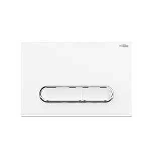 공장 가격 HTC 플라스틱 주택 벽걸이 형 화장실 용 광택 흰색 플러싱 버튼