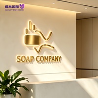 Lettres 3D en acier inoxydable personnalisées rétroéclairées par LED, halo inversé illuminé, logo mural pour entreprise, bureau, signalétique, étanche IP65, usage commercial