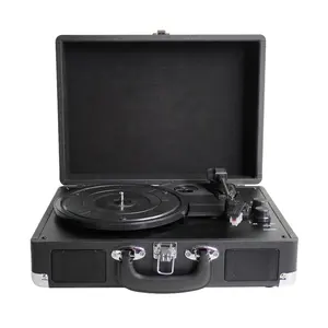 Nguồn Nhà Máy Bán Hàng Xách Tay Vali Bàn Quay Máy Nghe Nhạc Kỷ lục Máy Nghe Nhạc 3 Tốc Độ Retro Vinyl Ghi Máy Nghe Nhạc