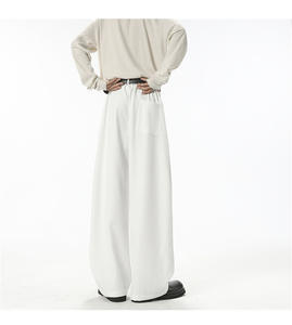 Pantalones de traje de pierna ancha para hombre, estilo vintage, holgados, rectos, de moda, informales, retro, largos, otoño 2026, venta al por mayor - Product Image 2