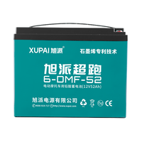 Prix bon marché 6-DMF-52 12V 52AH batteries de type vrla 36v batterie au plomb vélo électrique pour la vente en gros