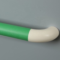 Rampe murale moderne en alliage d'aluminium et PVC pour couloir d'hôpital, pare-chocs pour escaliers, rampe murale médicale pour personnes à mobilité réduite