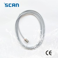 Capteur de proximité inductif en acier inoxydable, portée moyenne, blindé, IP67, 1 kHz, 10-30 V CC, M12, normalement ouvert, PNP, 4 mm