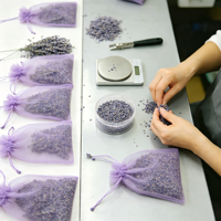 Vente en gros de sachets de fleurs séchées lavande aromathérapie désodorisante pour voiture aide au sommeil chambre garde-robe assainisseurs d'air durables pour plantes