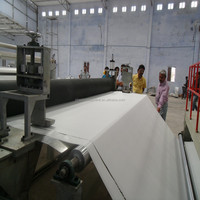 Machine automatique à double vis à commande PLC à haute capacité pour la fabrication de films PVC et de bâches, ligne de production de bannières flexibles