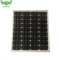 Kit Panel surya Mono untuk rumah, 12v 24v 48v 100w Mini kecil setengah potongan