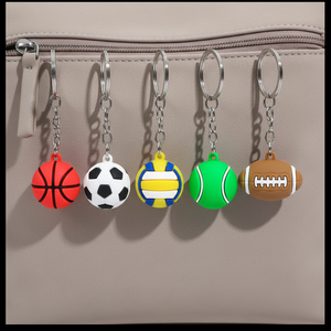 Llavero Deportivo con Diseño de Dibujos Animados, Personalizado, en 3D, para Regalo, con Temática de Fútbol, Baloncesto, <span class=keywords><strong>Tenis</strong></span>, Rugby, 2026 - Product Image 1