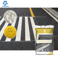 Perles de verre de vente directe d'usine reflètent la peinture thermoplastique de marquage routier peinture thermofusible de couleur de revêtement de marquage routier