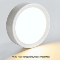 Plafonnier LED ultra-plat à montage en surface, sans découpe, en aluminium, éclairage moderne pour maison et bureau, boîtier noir et blanc