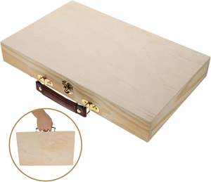 Caja <span class=keywords><strong>de</strong></span> almacenamiento <span class=keywords><strong>de</strong></span> herramientas <span class=keywords><strong>de</strong></span> arte <span class=keywords><strong>de</strong></span> dibujo <span class=keywords><strong>de</strong></span> madera sin terminar con mango Cierre <span class=keywords><strong>de</strong></span> bloqueo lápiz <span class=keywords><strong>de</strong></span> madera suministros <span class=keywords><strong>de</strong></span> boceto caja organizadora - Product Image 5