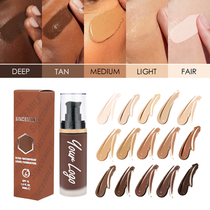 No Logo <strong>Foundation</strong> with Display Stand Private Label Full Coverage Custom Logo Makeup Foundaion - Product Image 6