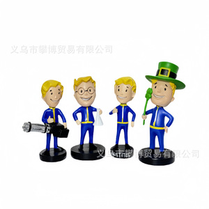 ฟิกเกอร์เรซิ่น Fallout ตัวการ์ตูนส่ายหัว ของตกแต่งโต๊ะทำงาน ของประดับสำนักงาน บรรจุภัณฑ์ชิ้นเดียว - Product Image 3