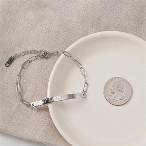 Custom Engrave Bar <strong>Friendship</strong> Bracelet <strong>Long</strong> <strong>Distance</strong> State Bracelet Anniversary <strong>Gift</strong> Personalized Jewelry for <strong>Gift</strong> - Product Image 6