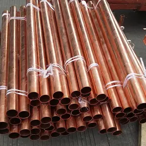 Fornecedor grossista Straight Hard Temper ASTM C10100 C10200 Copper Tube água Copper Pipe Fabricantes