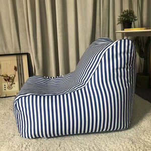 IStapromo Gifts Outdoor Striped Lounger No <b>Filling</b> Ultra Soft Foldable Furniture Comfy Beanbag for Beach Swimming Pool - Product Image 4