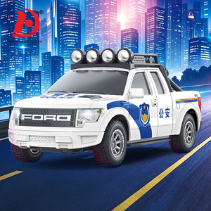 Camionnette de police à inertie avec lumière, véhicule de <span class=keywords><strong>patrouille</strong></span> de sécurité urbaine pour enfants, jouet de simulation de voiture de police tout-terrain pour garçons, <span class=keywords><strong>cadeau</strong></span> - Product Image 3
