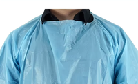 Vente chaude Non stérile PE Jetable Étanche Tablier Robes Certifié CE Antistatique Niveau D Protection Adulte Utilisation De Haute Qualité