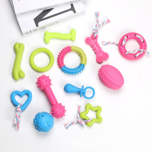 Juguete para mascotas, juguete masticable para perros, palo de rugby para limpiar los dientes, palo para morder, alivio del aburrimiento, pelota hueca - Product Image 2