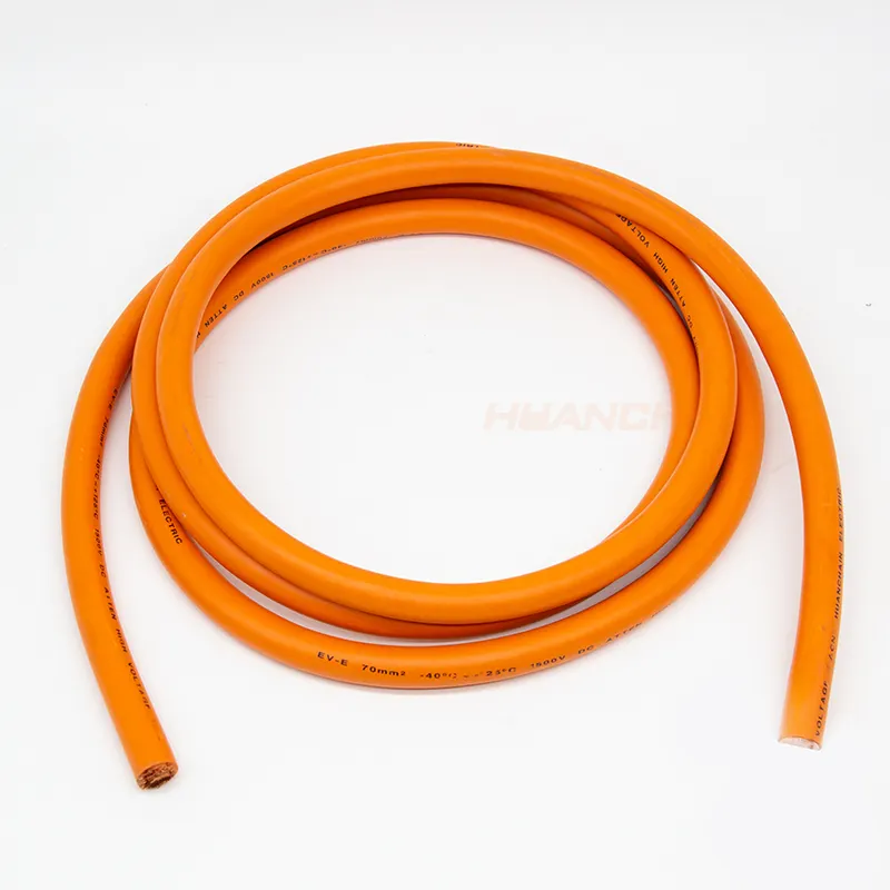 70mm 50mm dc cable charging wire copper braid shield screen vehicle connection car EV power cable