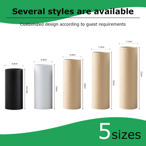 Soporte de pañuelos de bambú para coche de 3 capas, cilindro de lámina de oro a granel para el hogar, portavasos de papel <span class=keywords><strong>facial</strong></span>, caja de recarga, contenedor redondo - Product Image 2