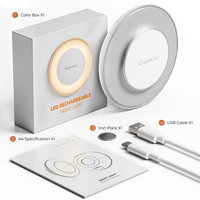 Lampe de nuit intelligente rechargeable certifiée CE RoHS, sans cadre, avec capteur LED, pour le marché européen, livraison directe