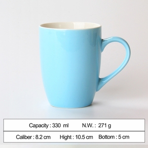 Taza de Café de Cerámica Personalizada de Primera Calidad, Venta al por Mayor de Fábrica, Taza para Leche <span class=keywords><strong>Orca</strong></span>, Forma Personalizada, Revestimiento Colorido, Segura - Product Image 6