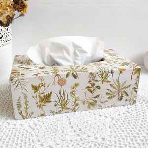 Caja de pañuelos con estampado de esmalte MDF de madera hecha a mano para decoraciones del hogar, uso de oficina, salas de estar y regalos para los seres queridos - Product Image 1