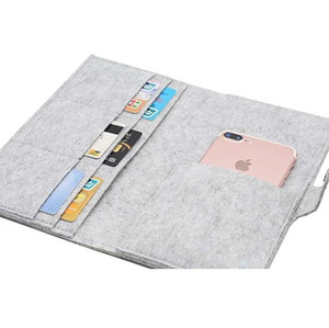 Felt Slim <b>Wallets</b> Short Length Large Capacity Anti-Theft Cash Clutch Purses <b>Card</b> <b>Holder</b> Soft Polyester Korean Fashion <b>Lady</b> - Product Image 2