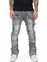 2025 nouveau jean Hip Hop dernière conception usine approvisionnement direct impression Laser Denim Jeans fabrique des jeans pour hommes vêtements pour hommes