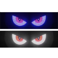 Lumières dynamiques d'oeil du diable à LED pour voiture Feux clignotants du diable Triangle semi-circulaire Clignotant USB Multi-Mode Hawk-eye Lamp