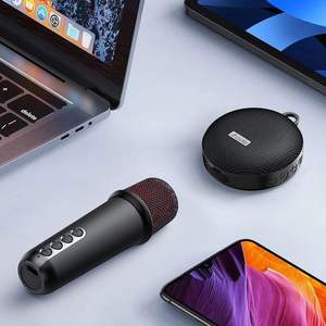 ลำโพงคาราโอเกะแบบพกพา ใช้แบตเตอรี่ กันน้ำระดับ IPX-6 สำหรับใช้งานกลางแจ้ง เหมาะสำหรับครอบครัว ร้องเพลงได้ พร้อมระบบเสียง DSP ดิจิตอล ดีไซน์พกพาสะดวก พร้อมขายึดสำหรับติดตั้ง - Product Image 5