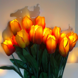 Toprex <span class=keywords><strong>Fiori</strong></span> di Tulipano Artificiali LED Realistici di Alta Qualità per Decorazioni Natalizie, Matrimoni <span class=keywords><strong>e</strong></span> Pareti - Product Image 1