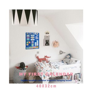 <span class=keywords><strong>Calendrier</strong></span> éducatif pour enfants tout en anglais, tableau d'enregistrement des saisons météorologiques et du temps, autocollant tableau blanc, papier mural à suspendre - Product Image 2