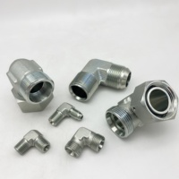 1JN9 JIC Sambungan Pipa Hidrolik Baja Tahan Karat Konektor Selang Hidrolik Siku 90 Derajat NPT Male Adaptor Selang Hidrolik